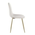 thumbnail image 3 of Silver Orchid  Stone Gold Dining Chair - Set of 2 Beige Fabric Polyester, 3 of 7