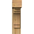 thumbnail image 2 of Ekena Millwork 8"W x 26"D x 30"H Merced Block Rough Sawn Bracket w/ Offset Brace, Western Red Cedar, 2 of 25