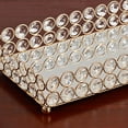 thumbnail image 6 of yotijay Decorative Makeup Vanity Trays Crystal Mirrored Cosmetics y Trinket Ornate Option2 S, 6 of 9