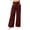 Wine, variant on Business Casual Pants for Women Wide Leg Pleated Front Office Work Trousers Fashion Textured Pants with Pockets(White,Small)