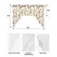 thumbnail image 6 of Orange Botanical Kitchen Swag Valances for Windows, Vintage Blossom Floral Wildflower Swag Valances Curtains for Living Room, Rod Pocket Window Treatments for Bathroom, Bedroom, Cafe, 56"x36", 6 of 6