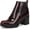 Wine Red, variant on Women's Madalynn Gore Block Heel Bootie Wine Red 7M