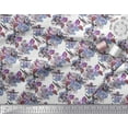 thumbnail image 3 of Soimoi Poly Georgette Fabric Berries,Floral & Bird Fabric Prints by Yard 52 Inch Wide, 3 of 3