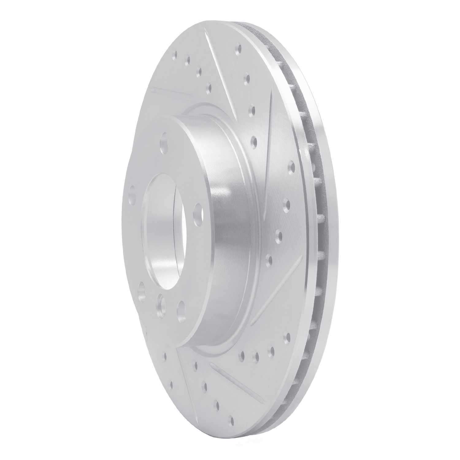 Dynamic Friction Company 631-31027R DFC Brake Rotor - Drilled And Slotted - Silver