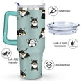 thumbnail image 3 of Gift for Dog Lovers Cute Dog Tumbler for Women - 40oz Dog Tumblers with Handle Straw and Lid Tumbler Cup Travel Coffee Mug, 3 of 7