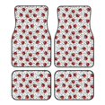 thumbnail image 1 of Honeii Red Ladybugs On Black Dotted Print Car Foot Mat Four-Piece Set - Front & Rear Universal Car Floor Mats for SUVs, Trucks, Sedans, 1 of 7