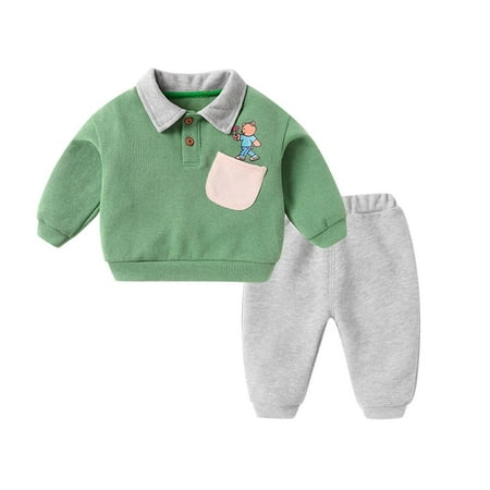 

New Baby Bundle Children Kids Toddler Baby Boys Girls Long Sleeve Cute Cartoon Animals Patchwork New Born Baby