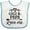 White and Blue, variant on Inktastic Gigi and Papa Love Me Girls Baby Bib