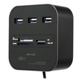 thumbnail image 1 of Lecteur de Carte Multifonctionnel USB pour Ordinateur avec Design 7 en 1 pour Transfert de Données et Compatibilité, 1 of 6