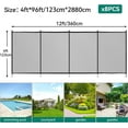 thumbnail image 7 of Dextrus Mesh Pool Safety Fence UV Resistant Black for Above Ground Pools 4-Piece 4 x 96 Ft, 7 of 7
