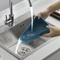 thumbnail image 2 of Pizza Leftover Storage Container Pizza Organizer Box Save Space Reusable Pizza Slicone Storage Container Blue, 2 of 8