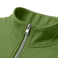 thumbnail image 5 of Mifsaly Mens Full Zip Track Jacket Casual Stand Collar Sweatshirt Lightweight Comfortable Outerwear Coat for Everyday Activewear and Outdoor Workout Green,XL, 5 of 6