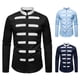 thumbnail image 4 of pstuiky Camisas de invierno de manga larga para hombre, Camisa informal de negocios con cuello redondo y manga larga con bloques de color a la moda para hombre Tops de hombre xxl, 4 of 9