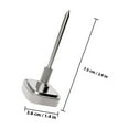 thumbnail image 2 of Minkissy Oven Thermometer 1Pack Baking Grilling Cooking Glass Stainless Steel Black Color, 2 of 8