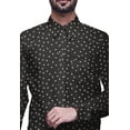 thumbnail image 3 of BESTMAN Long Sleeve Formal Shirt For Men Printed Button Down Cotton Men Shirts, 3 of 5