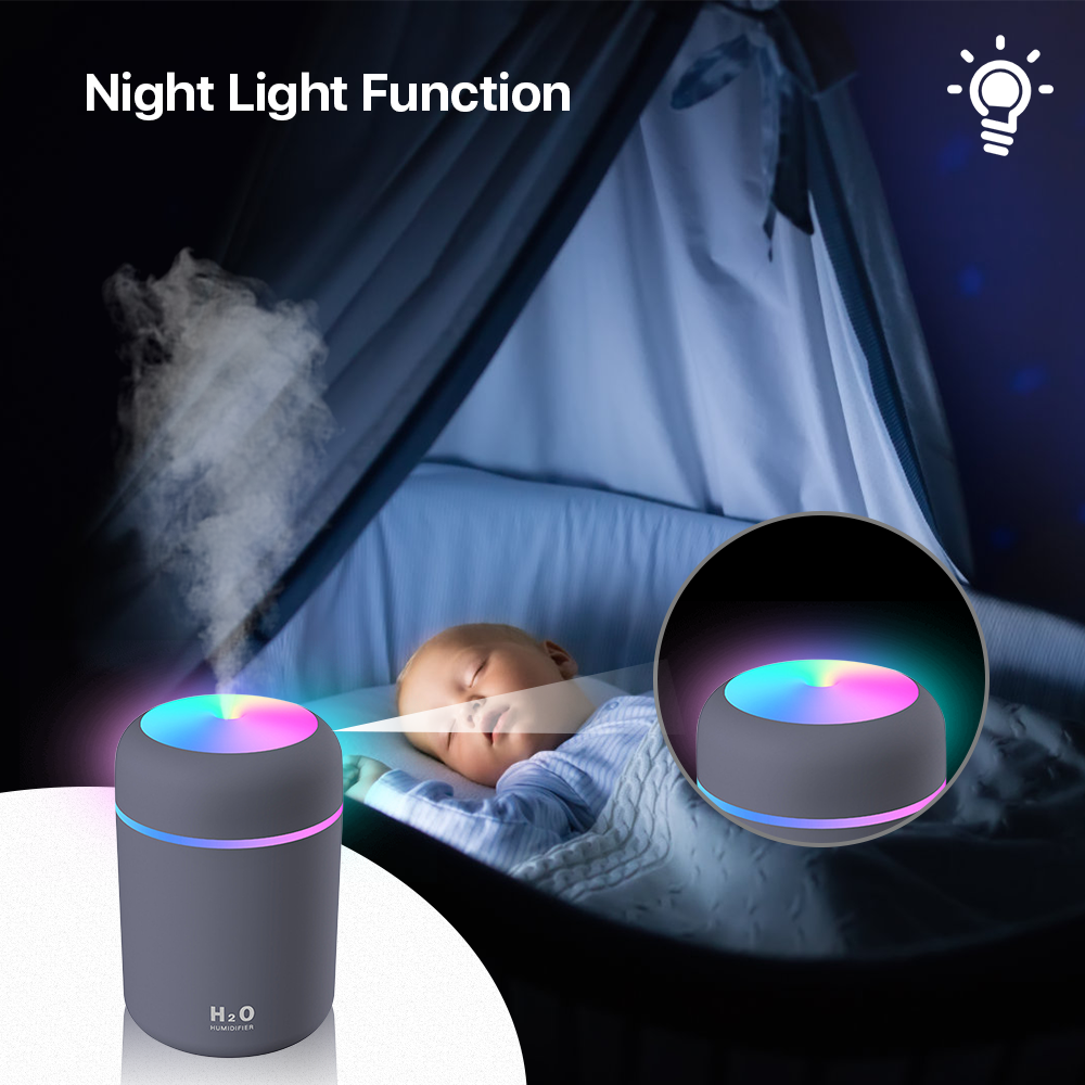 BCOOSS Humidifier for Room Home Baby Quiet Ultrasonic Air Portable ...