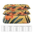 thumbnail image 2 of 3 Pcs Soft Bedding Set, Includes 1 Duvet Cover with Zipper And 2 Pillow,Shams Hawaiian Hibiscus Garden Orange Flowers Queen(90"×90"), 2 of 8