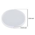 thumbnail image 3 of 4 Pcs Moule à sous-Verres Rond en Résine pour Moulage en Résine, Moules Époxy pour Moulage avec Résine, Béton, Ciment et Argile Polymère, 4 * Moule à sous-Verres en Résine, Blanc transparent, 3 of 8