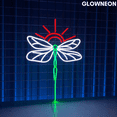 thumbnail image 3 of Glowneon Dragonfly With Sun Neon Sign, Dragonfly Sunrise Wall Led Art, 3 of 5