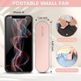 thumbnail image 3 of Nezylaf Mini ventilador de mano, ventilador de viaje recargable de 2 velocidades [9-15 horas de trabajo], ventilador de bolsillo pequeño USB portátil, ventilador personal para mujeres, elementos esenc, 3 of 5