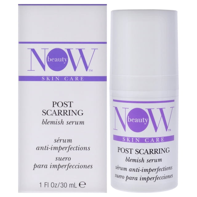 NOW BEAUTY Suero para imperfecciones post-cicatrices – Reparación activa de la piel - Suero antienvejecimiento y antiarrugas - Vegano - Tamaño Tavel - Sin parabenos ni sulfatos - oz