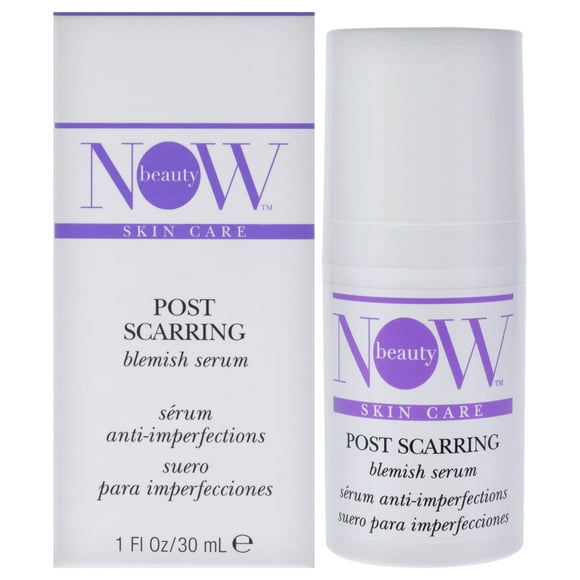 NOW BEAUTY Suero para imperfecciones post-cicatrices – Reparación activa de la piel - Suero antienvejecimiento y antiarrugas - Vegano - Tamaño Tavel - Sin parabenos ni sulfatos - oz