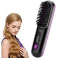 thumbnail image 1 of Numoya Go Brush Pro, Portable Cordless Hair Straightener Brush, Black, 1 of 8