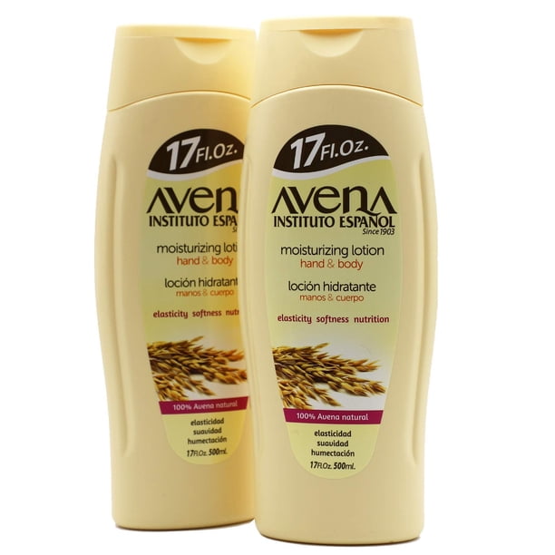 Avena Instituto Espanol Avena Instituto Español Moisturizing Hand and Body Lotion, Helps Moisture Soften and Nourish your skin, 2-pack Of 17 FL Oz, 2 Bottles
