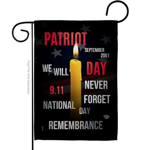 Ornament Collection G190159-BO 13 x 18.5 in. Remembrance 9-11 Americana Patriot Day Double-Sided Vertical Decorative Garden Flag