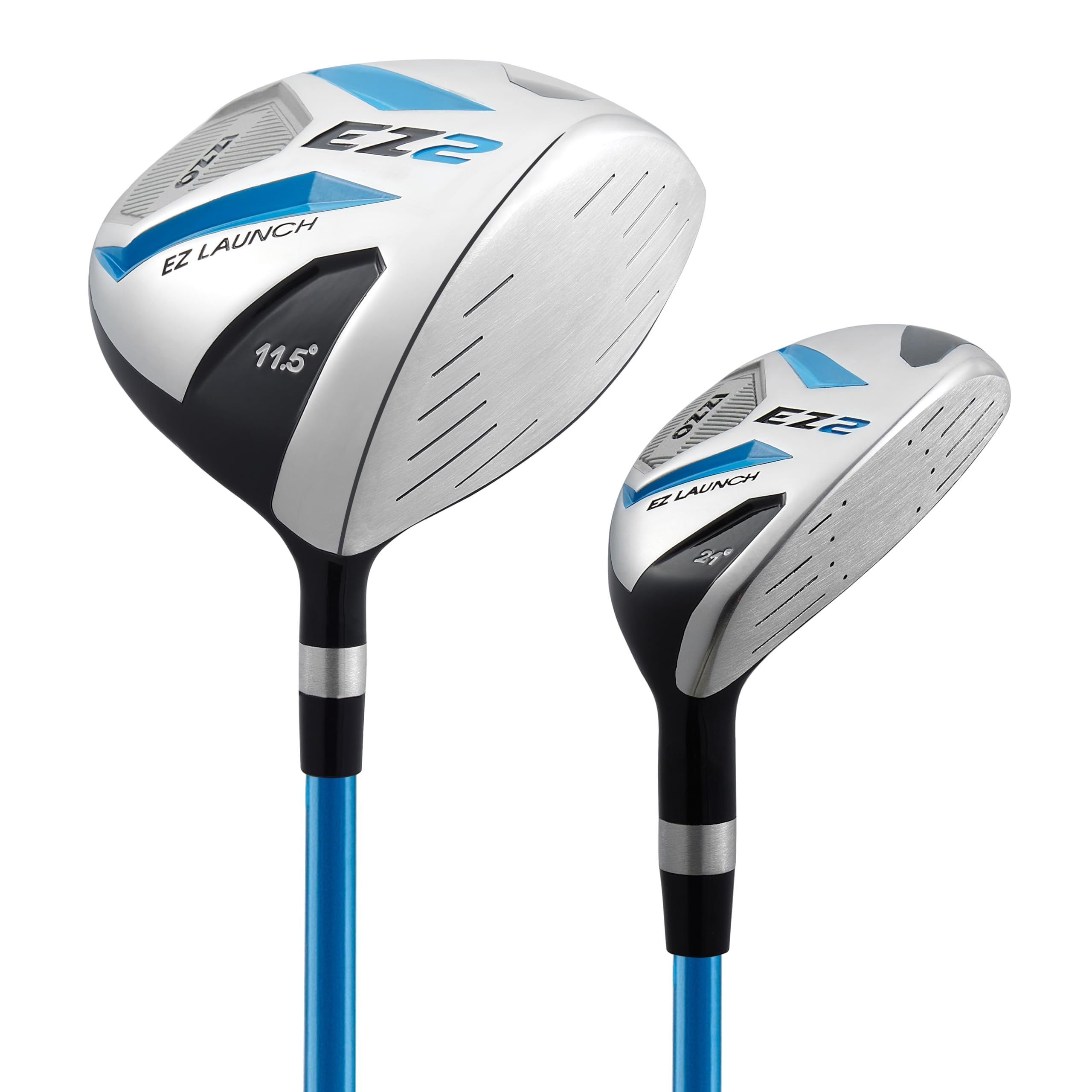 IZZO Golf EZ2 14 Piece Mens Right Hand Golf Club Set With Golf Bag - 14 piece complete golf club set for right handed golfers, comes with golf bag