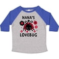 thumbnail image 3 of Inktastic Valentine's Day Nana's Lovebug Boys or Girls Toddler T-Shirt, 3 of 5