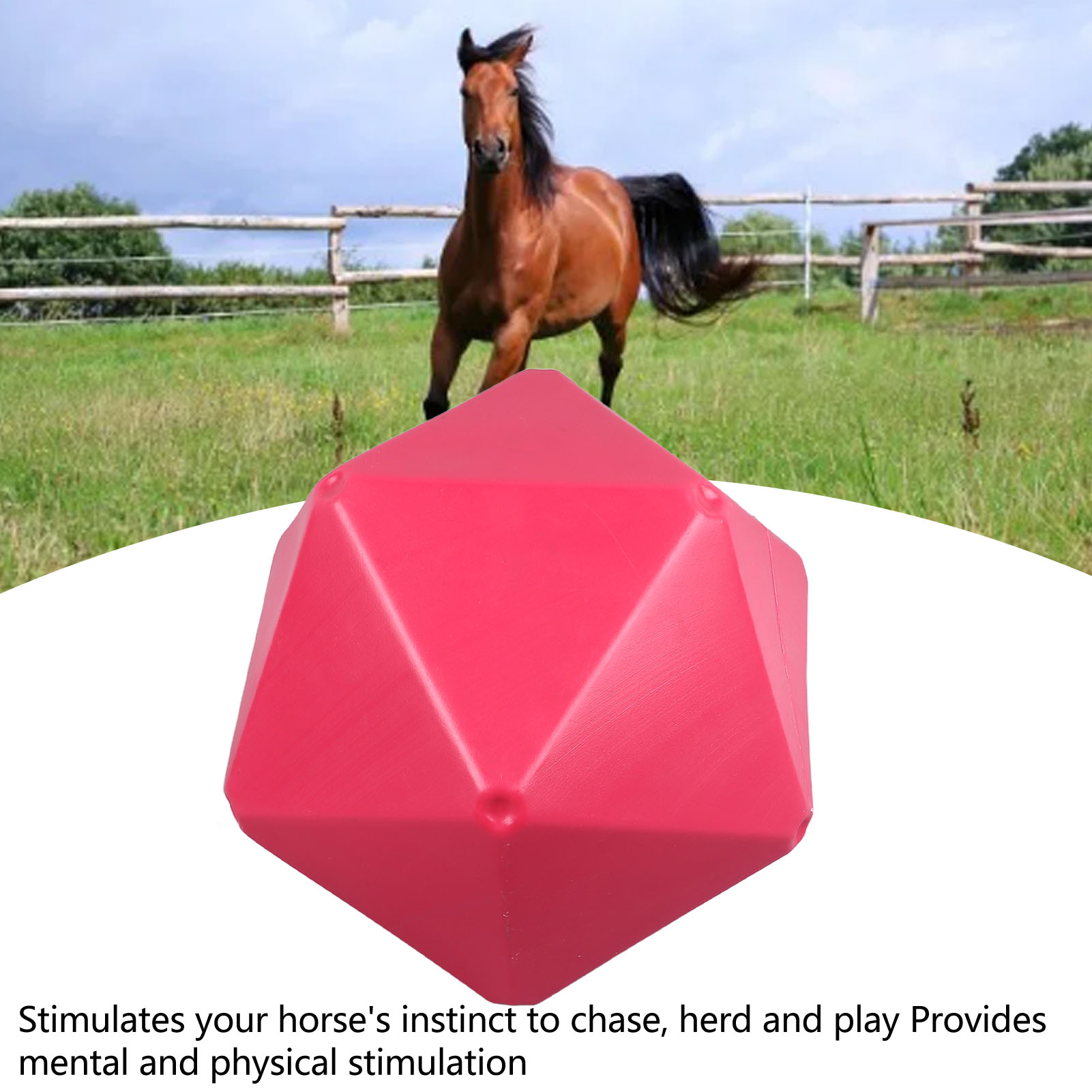 Boule Distributeur De Friandises Pour Animaux - Jouet Interactif Contre L'ennui Pour Chevaux, Chèvres, Moutons