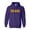 PURPLE, variant on USMC Athletic Gold Adult Hooded Sweatshirt