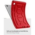 thumbnail image 3 of Poetic Turtleskin Case for Samsung Galaxy Tab A7 Lite 8.7”, Heavy Duty Silicone Case, Kids Friendly, Red, 3 of 6