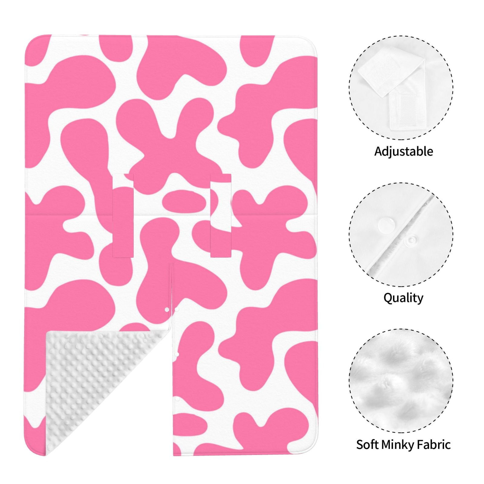 Car Seat Cover Baby - pink cow print cute Breathable Infant Car Seat Cover for Baby Carseat, Lightweight Comfort Baby Essentials Must Haves Newborn Stuff for Girl Boy