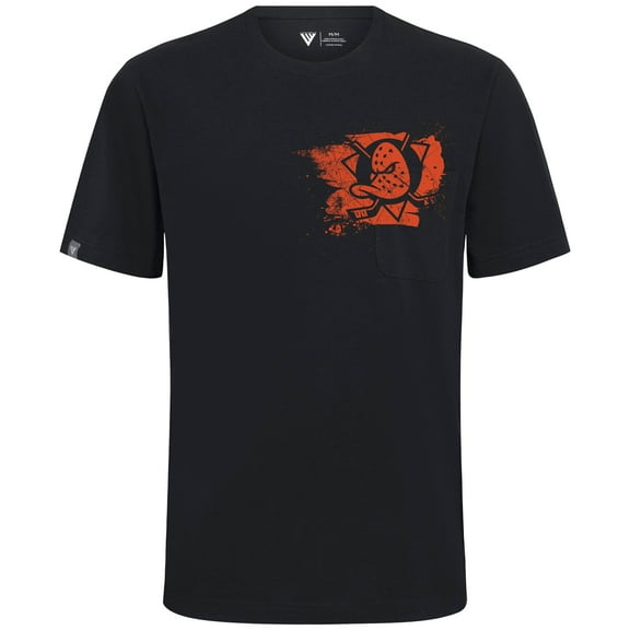 Men's Levelwear  Black Anaheim Ducks  Focal Blasted T-Shirt