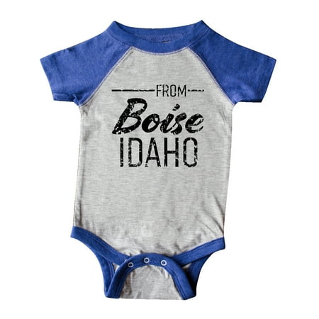 

Inktastic From Boise Idaho in Black Distressed Text Gift Baby Boy or Baby Girl Bodysuit