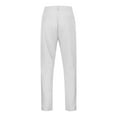 thumbnail image 4 of Men's Casual Wide Leg Pants Elastic Waist Comfortable Solid Color Loose Fit Breathable Stretchable Pocket Design Versatile Outdoor Mens Beach Pants Trousers Vacation Cargo Pants, 4 of 7
