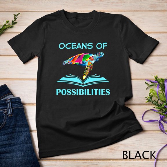 Sam Soft Oceans Of Possibilities Sea Turtle Summer Reading Unisex T-Shirt