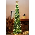 thumbnail image 1 of Árbol de Navidad HMASYO Desplegable de 1,5 m con Temporizador y Luces Verde, 1 of 8