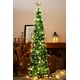 thumbnail image 1 of Árbol de Navidad HMASYO Desplegable de 1,5 m con Temporizador y Luces Verde, 1 of 8