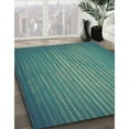 thumbnail image 3 of Ahgly Company Machine Washable Indoor Rectangle Transitional Medium Teal Green Area Rugs, 7' x 9', 3 of 7