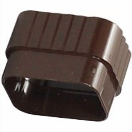 Amerimax Home Products Downspout Connector K-Style - Durable Vinyl - 2 In. x 3 In. Brown