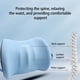 thumbnail image 5 of Cojín lumbar para coche Almohada de soporte de espuma viscoelástica | Respaldo ergonómico para coche, oficina y hogar | Alivia la fatiga al volante, corrige la postura | Funda extraíble transpirable, 5 of 8