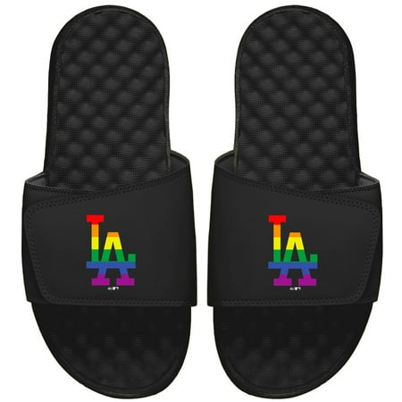 

Men s ISlide Black Los Angeles Dodgers Rainbow Slide Sandals