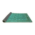 thumbnail image 2 of Ahgly Company Indoor Rectangle Oriental Turquoise Blue Industrial Area Rugs, 8' x 10', 2 of 4