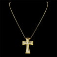 thumbnail image 4 of Catholic Cross 14K Yellow Gold Jesus Christ Amulet Pendant Necklace Men Gold Color Chain Necklaces Jewery colar de cruz, 4 of 7