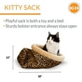 thumbnail image 3 of K&H Pet Products Large Self-Warming Cat Bed with Plush Micro Fleece, Leopard, 3 of 8