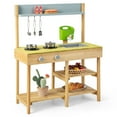 thumbnail image 1 of Costway Outdoor Mud Kitchen Set, Outdoor Play Kitchen Set with Removable Water Box, 1 of 10