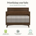 thumbnail image 3 of Evolur Loft Antilia Mid-Century 4-in1 Crib in Walnut, 3 of 7